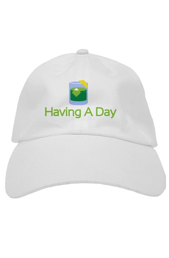 Having A Day green toast dad hat